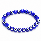 Natural Blue Evil Eye Bracelet 8 MM