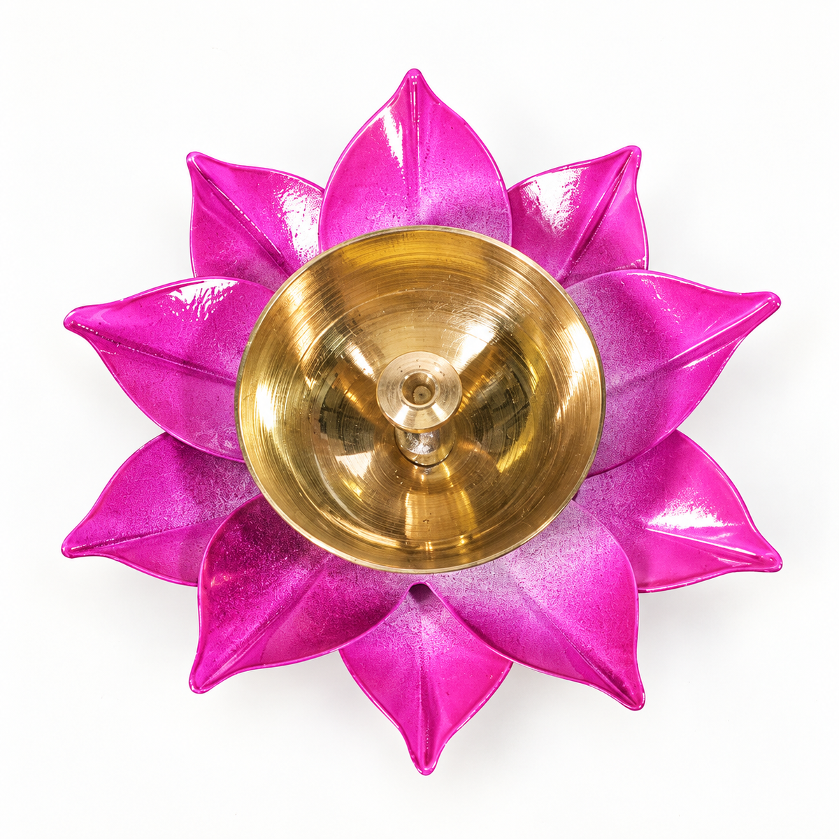 Sunflower Akhand Coloured Diya Big