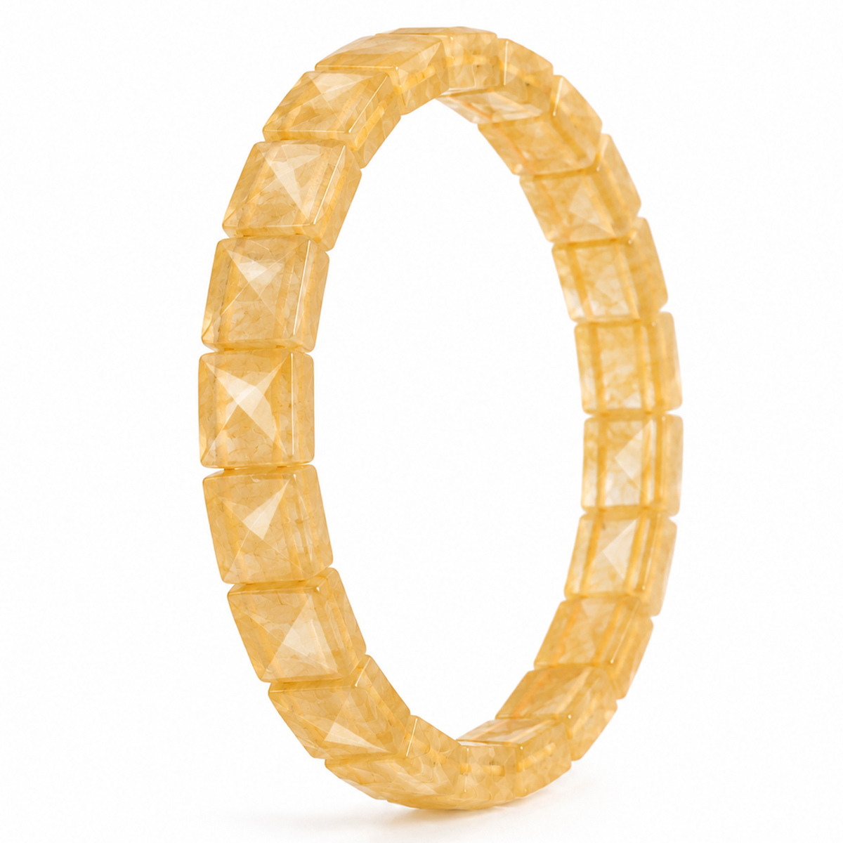 Citrine Pyramid Bracelet