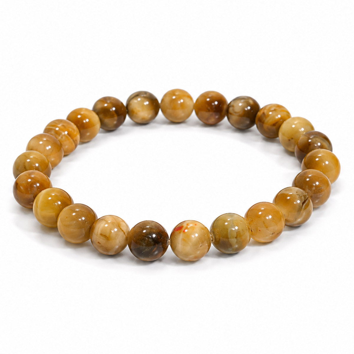 Natural Yellow Cat Eye Bracelet – 8 MM