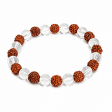 Rudraksha Sphatik Bracelet