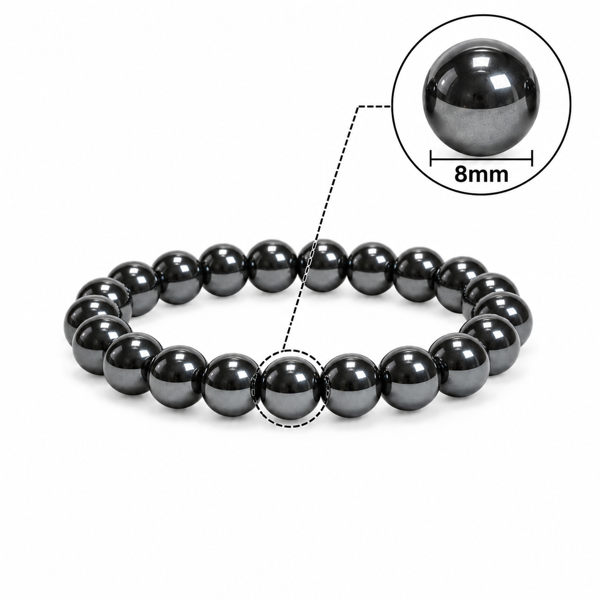 Black Hematite Bracelet – 8 MM