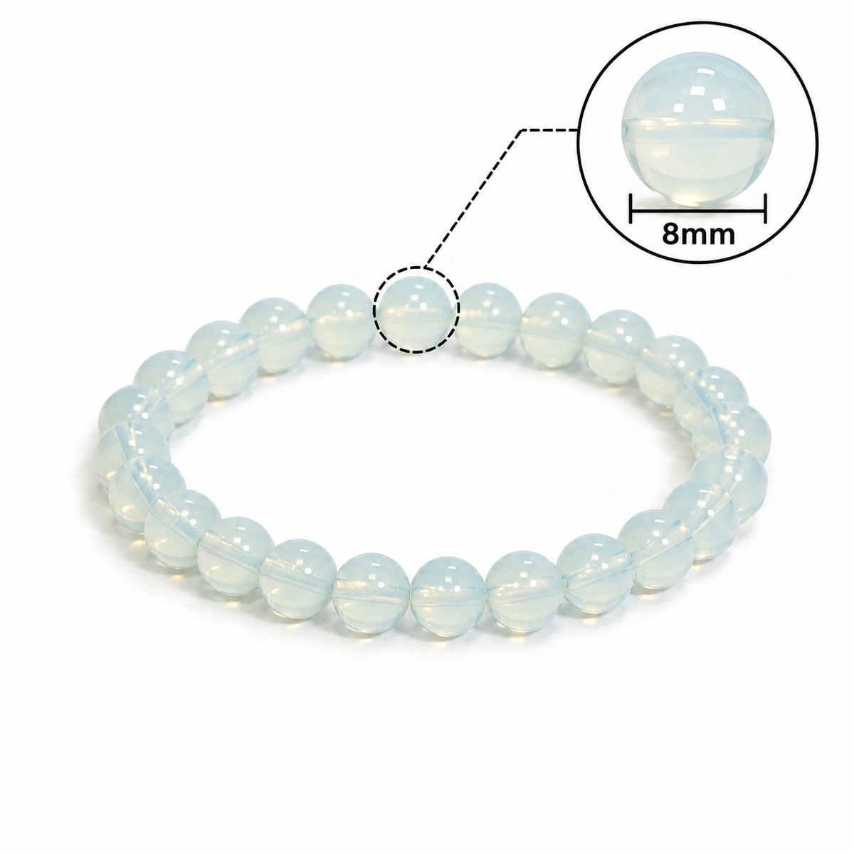 Round Opalite Bracelet – 8 MM