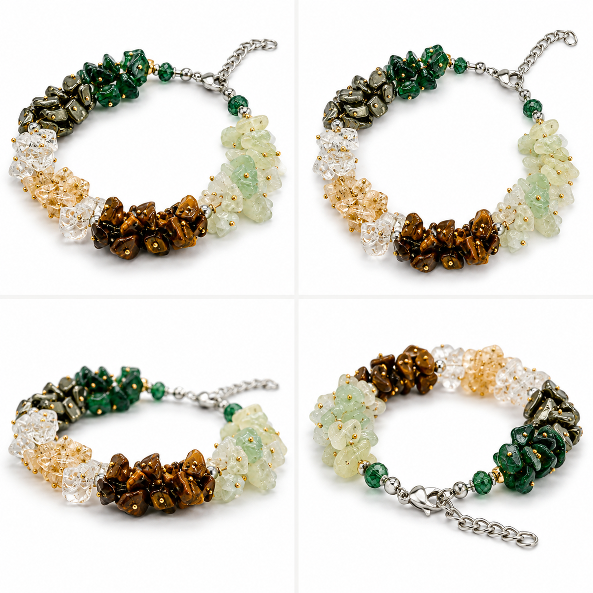 6 Crystal Chips Wealth Bracelet