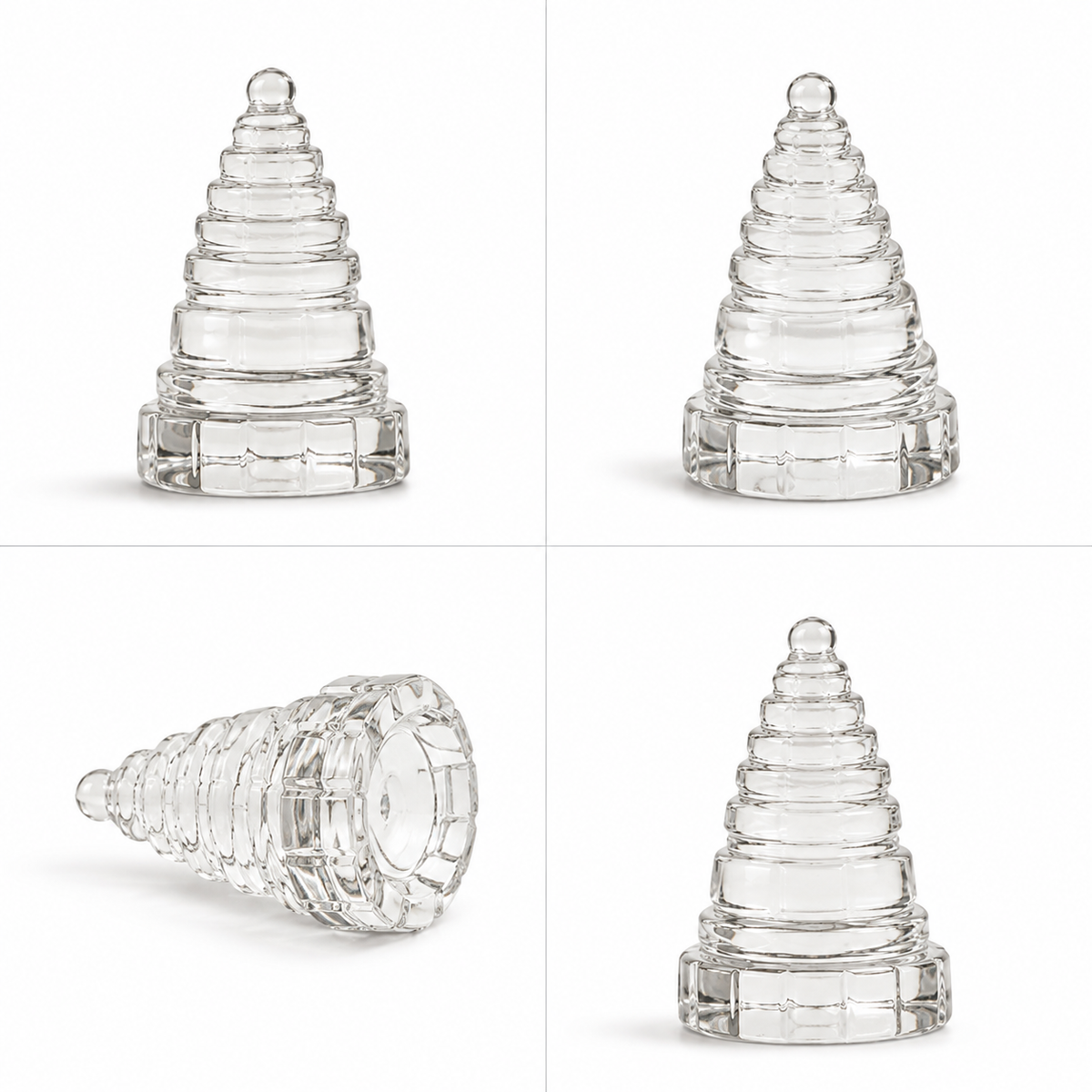 CRYSTAL QUARTZ MERU SHREE YANTRA 1.5 INCH