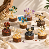 Mini Crystal Tree Box Set – 24 Pcs Gemstone Tree