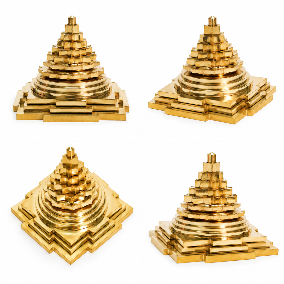 BRASS MERU SHRI YANTRA 4 INCH