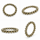 Natural Golden Pyrite Bracelet 8 MM
