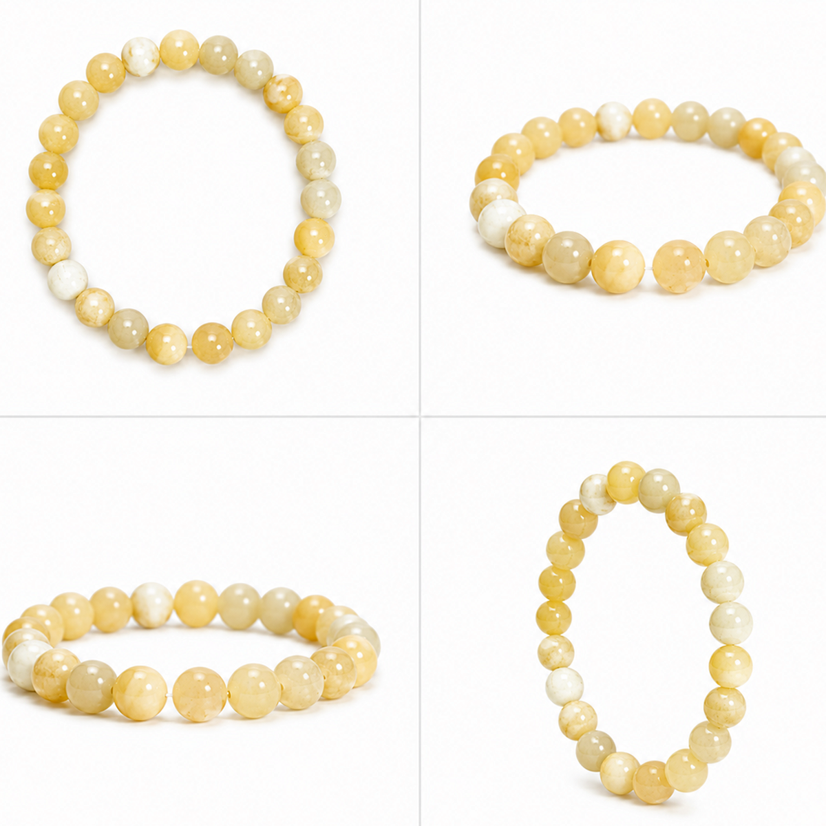 Natural Yellow Calcite Abundance Bracelet – 8 MM