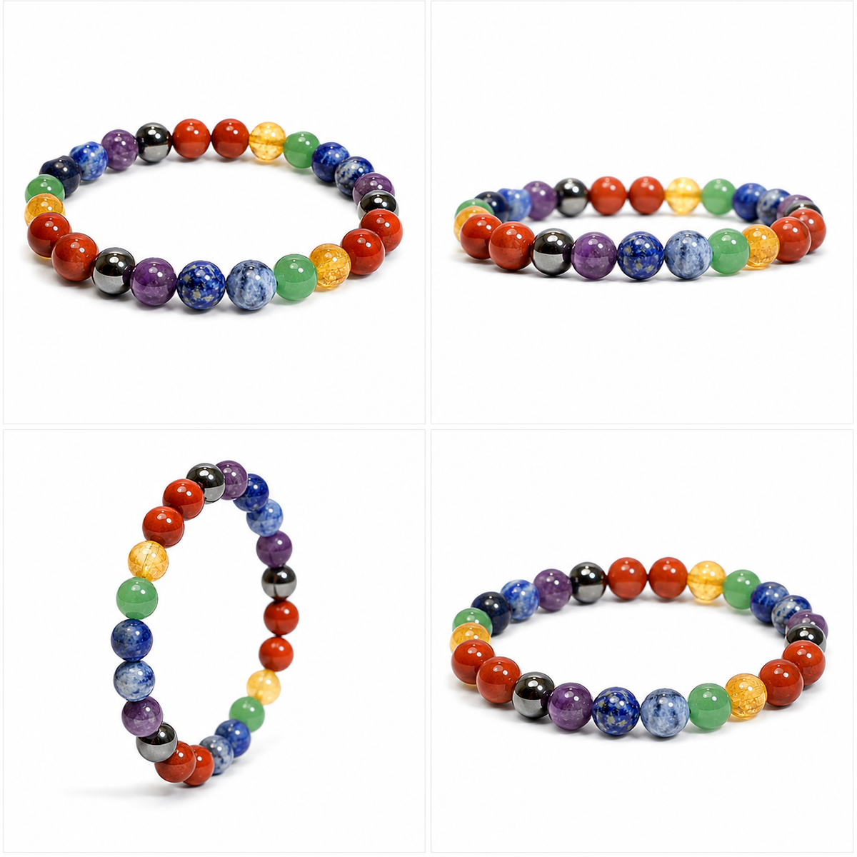 Natural 7 Chakra Healing Bracelet – 8 MM