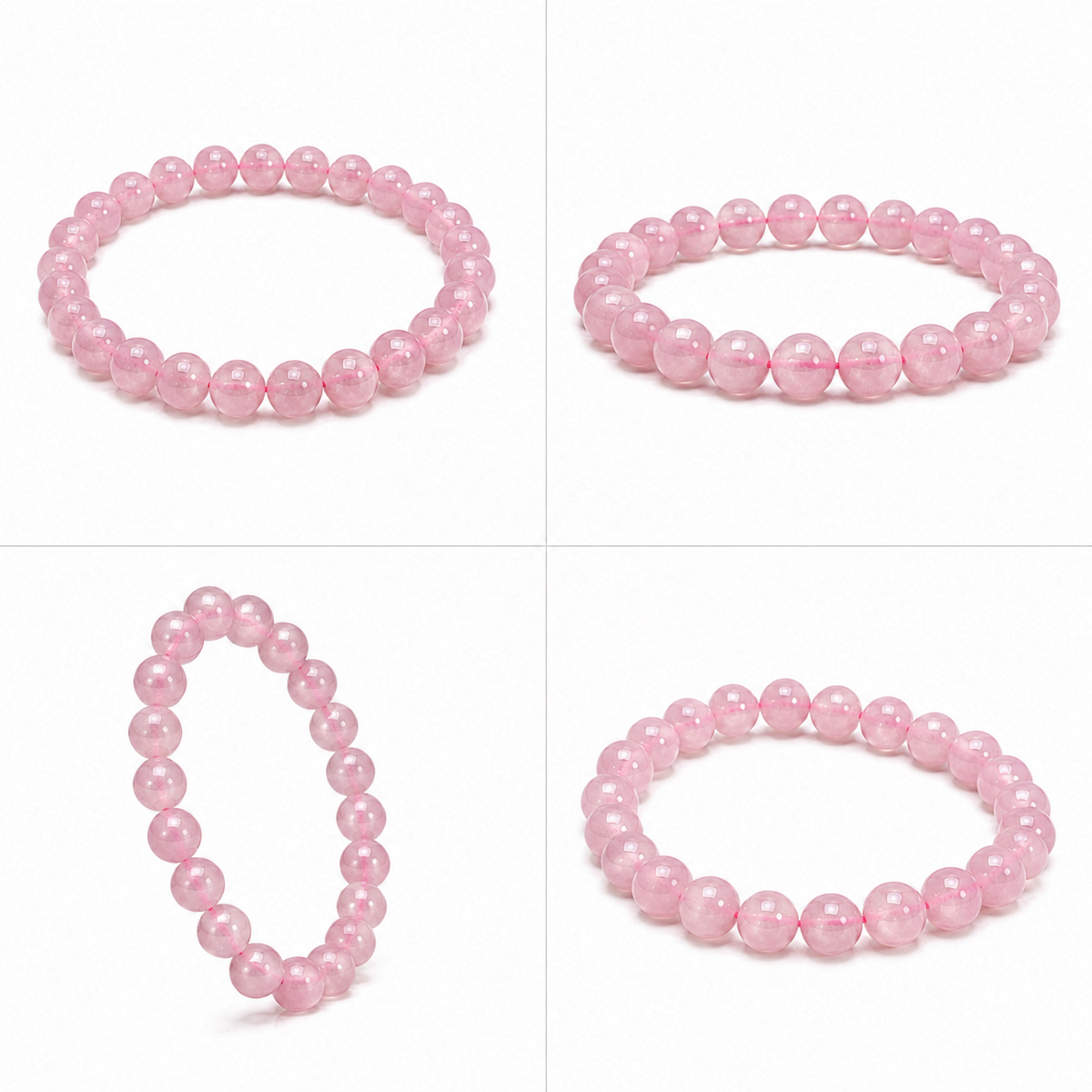 Natural Rose Quartz Bracelet – 8 MM