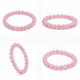 Natural Rose Quartz Bracelet – 8 MM