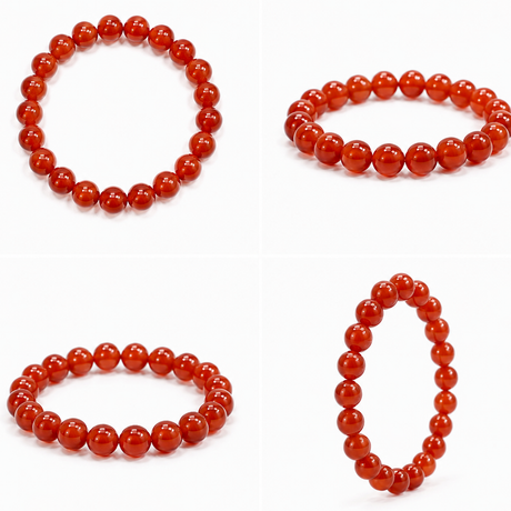 Natural Red Carnelian Bracelet – 8 MM