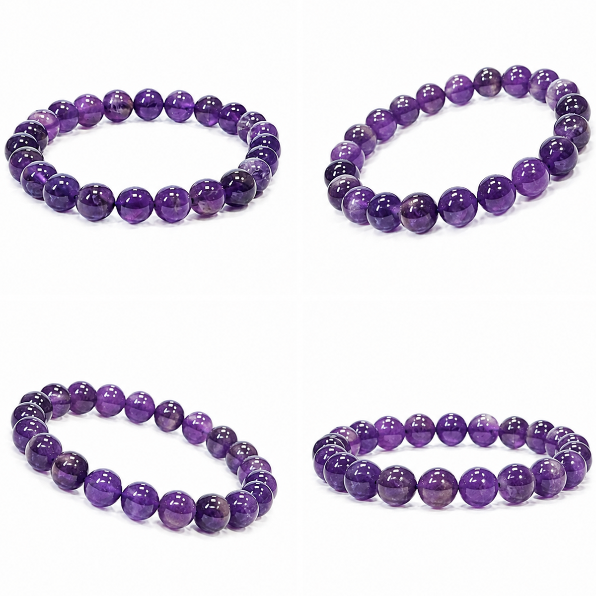 Natural Amethyst Bracelet – 8 MM