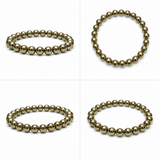 Golden Hematite Bracelet – 8 MM