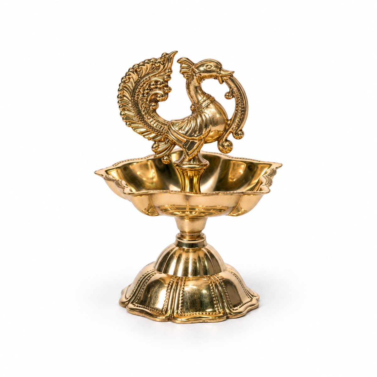 Swan Diya With Lotus Base Size 1