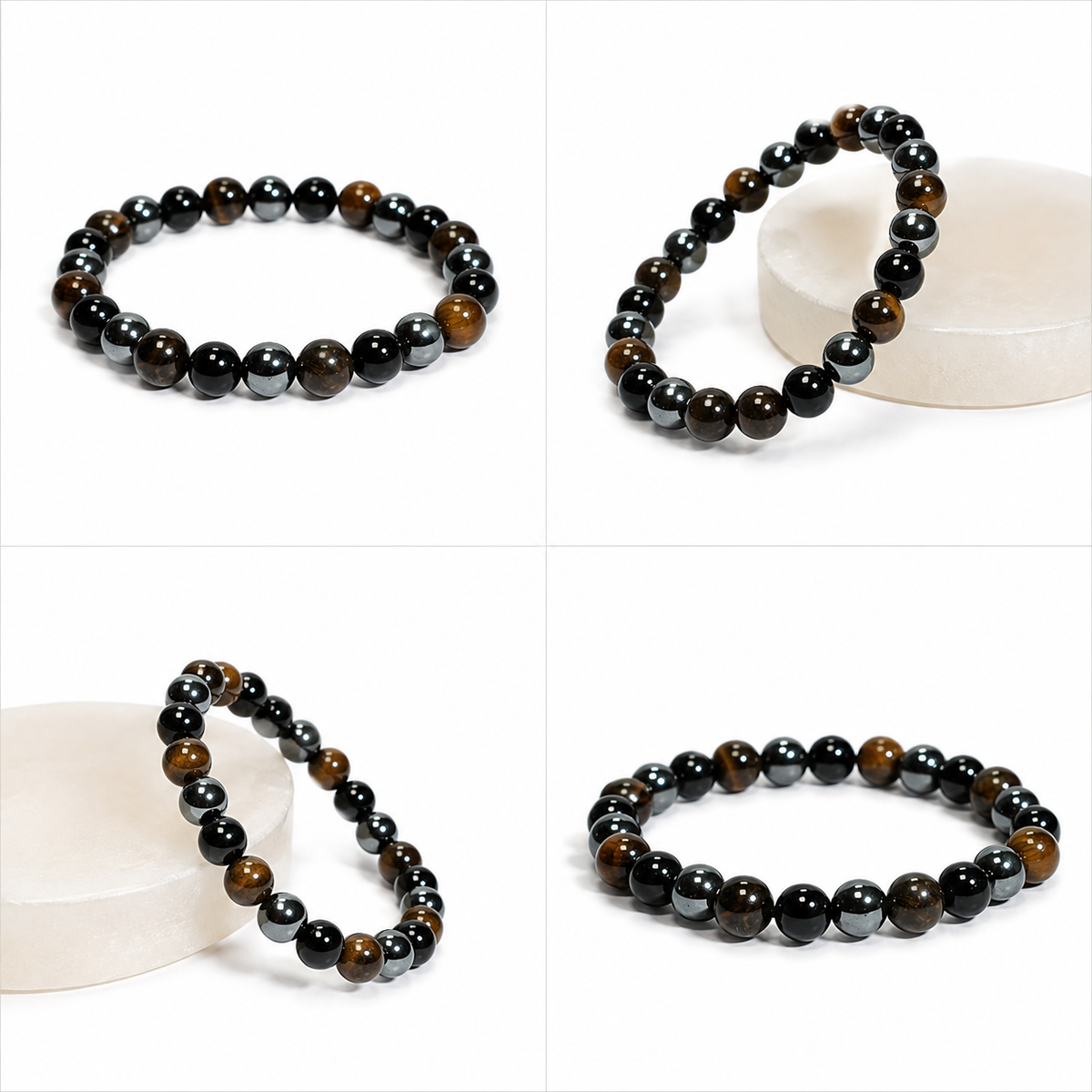 Natural Triple Protection Bracelet 6 MM