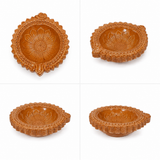 Round Traditional Terracotta Diya – Classic