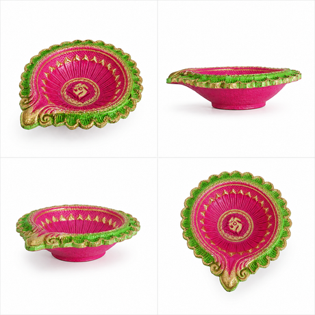 Decorative Painted Traditional Small Diya