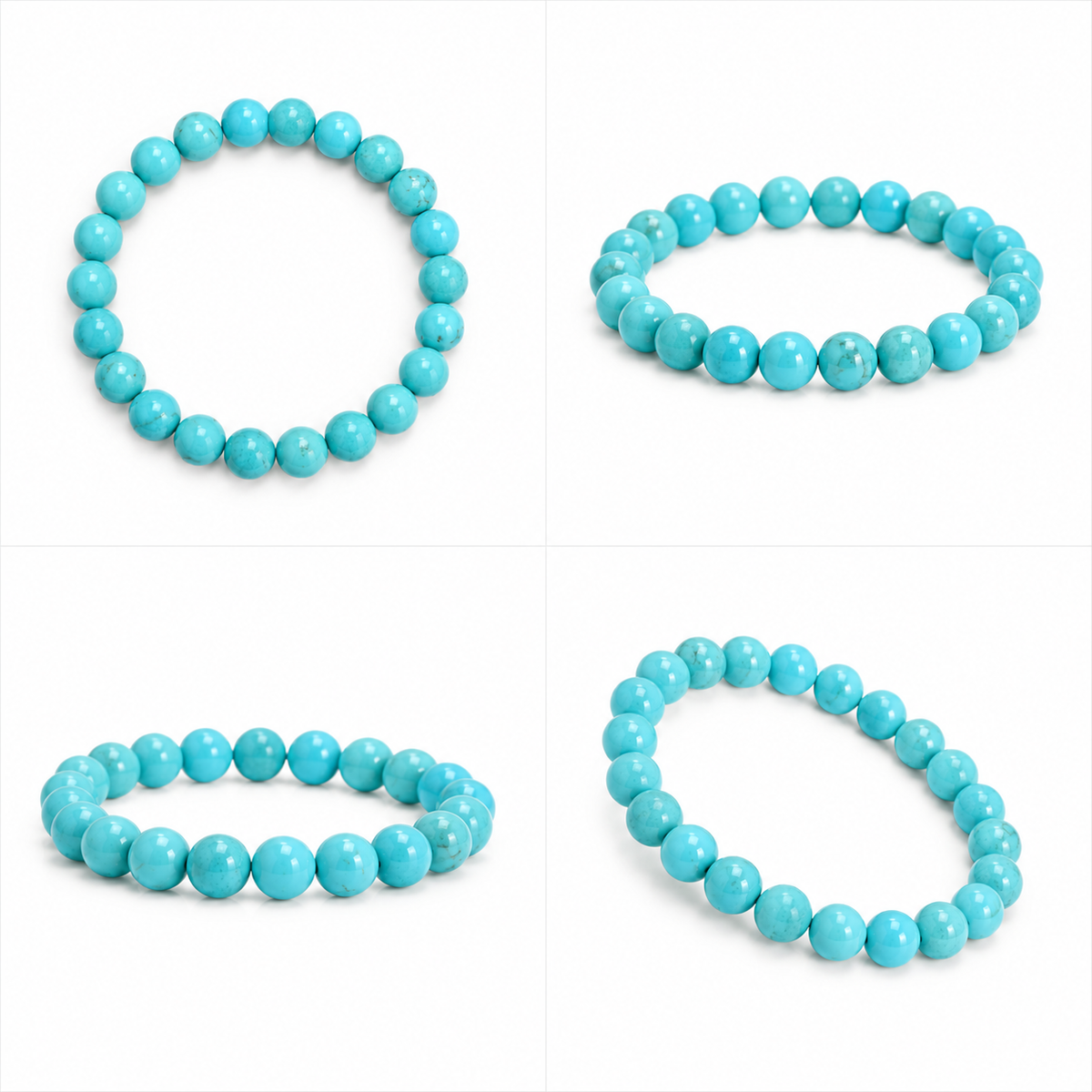 Natural Turquoise Firoza Bracelet – 8 MM
