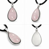 Rose Quartz Teardrop Pendant
