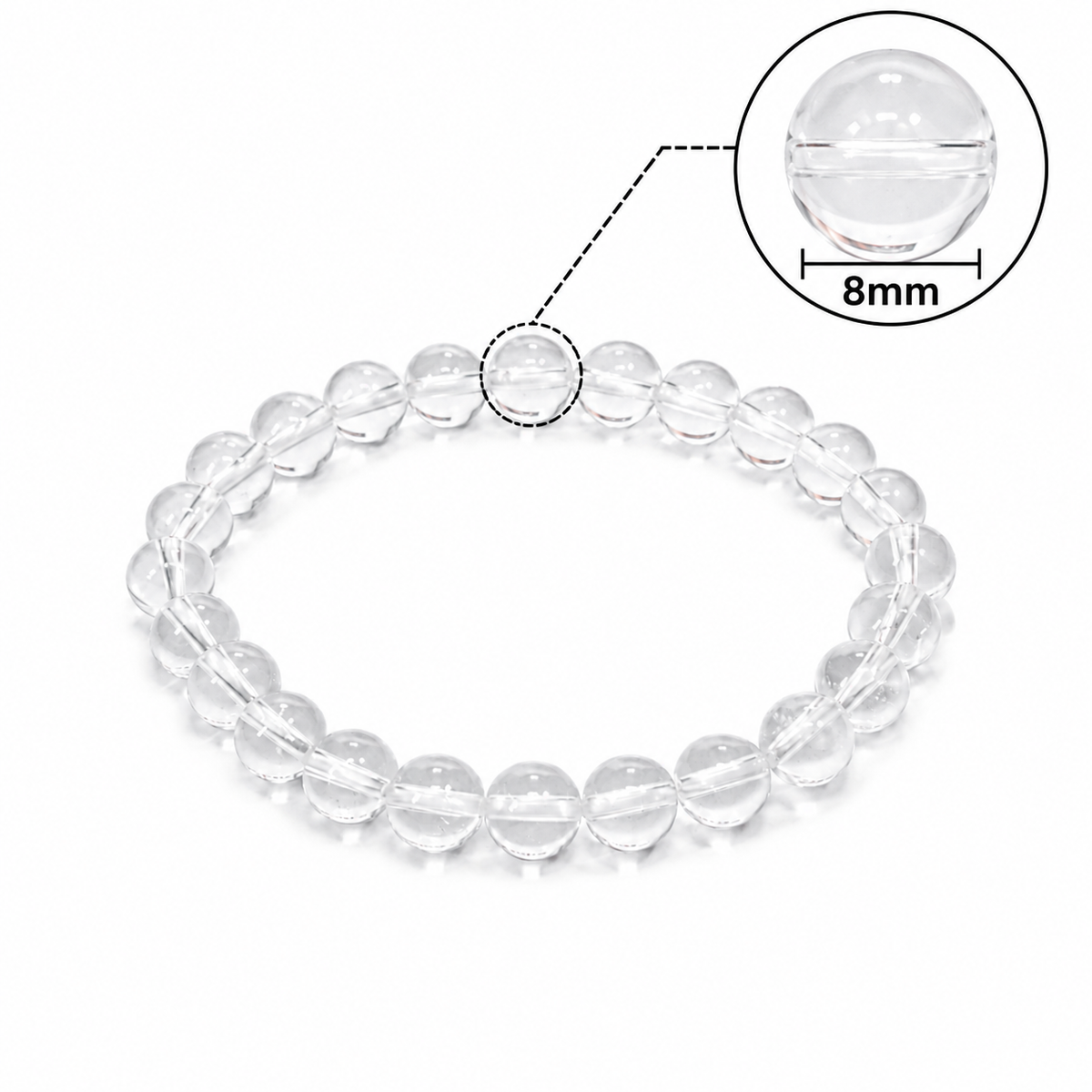 Natural Clear Quartz Bracelet – 8 MM