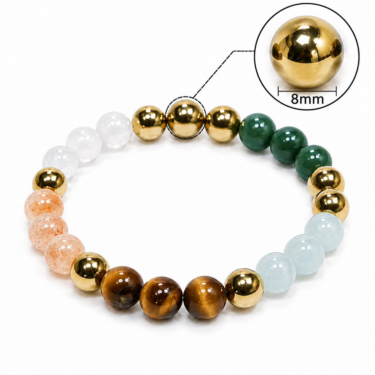 Natural Dhanyog Bracelet 8 MM