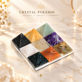 9 Pcs 7 Chakra Crystal Pyramid Set – 4 Inch