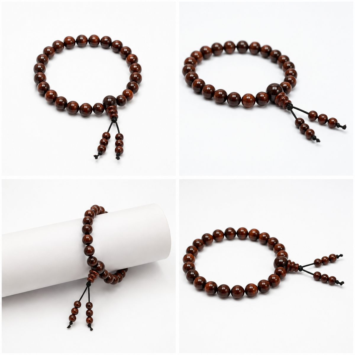 Natural Red Sandalwood Bracelet with Latkan – 6 MM
