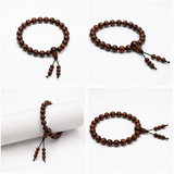Natural Red Sandalwood Bracelet with Latkan – 6 MM