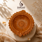 Round Traditional Terracotta Diya – Classic