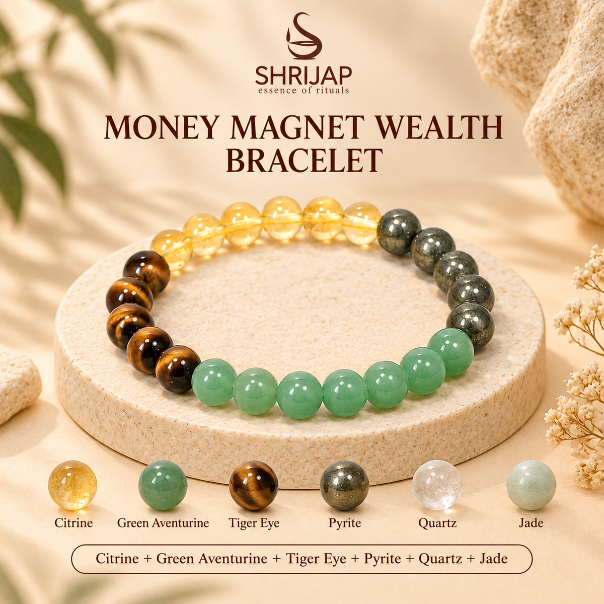 Money Magnet Wealth Bracelet – 6 MM