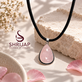 Rose Quartz Teardrop Pendant