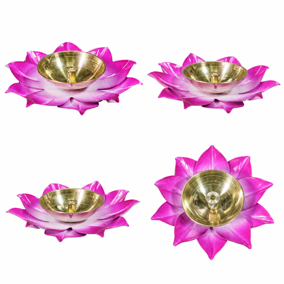 Sunflower Akhand Coloured Diya Big