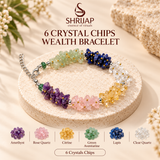 6 Crystal Chips Wealth Bracelet