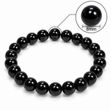 Natural Black Obsidian Bracelet – 8 MM