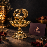 Swan Diya With Lotus Base Size 2