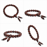 Natural Red Sandalwood Bracelet with Latkan – 8 MM