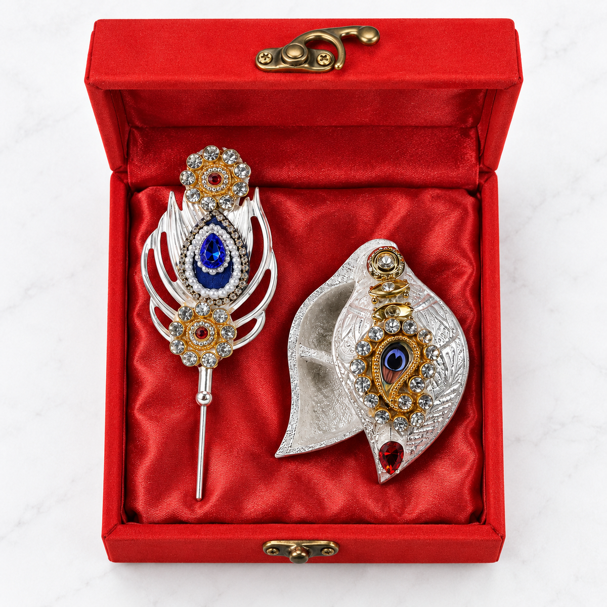 Krishna Pankh Kumkum With Velvet Box