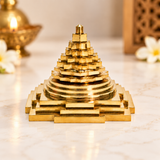BRASS MERU SHRI YANTRA 4 INCH