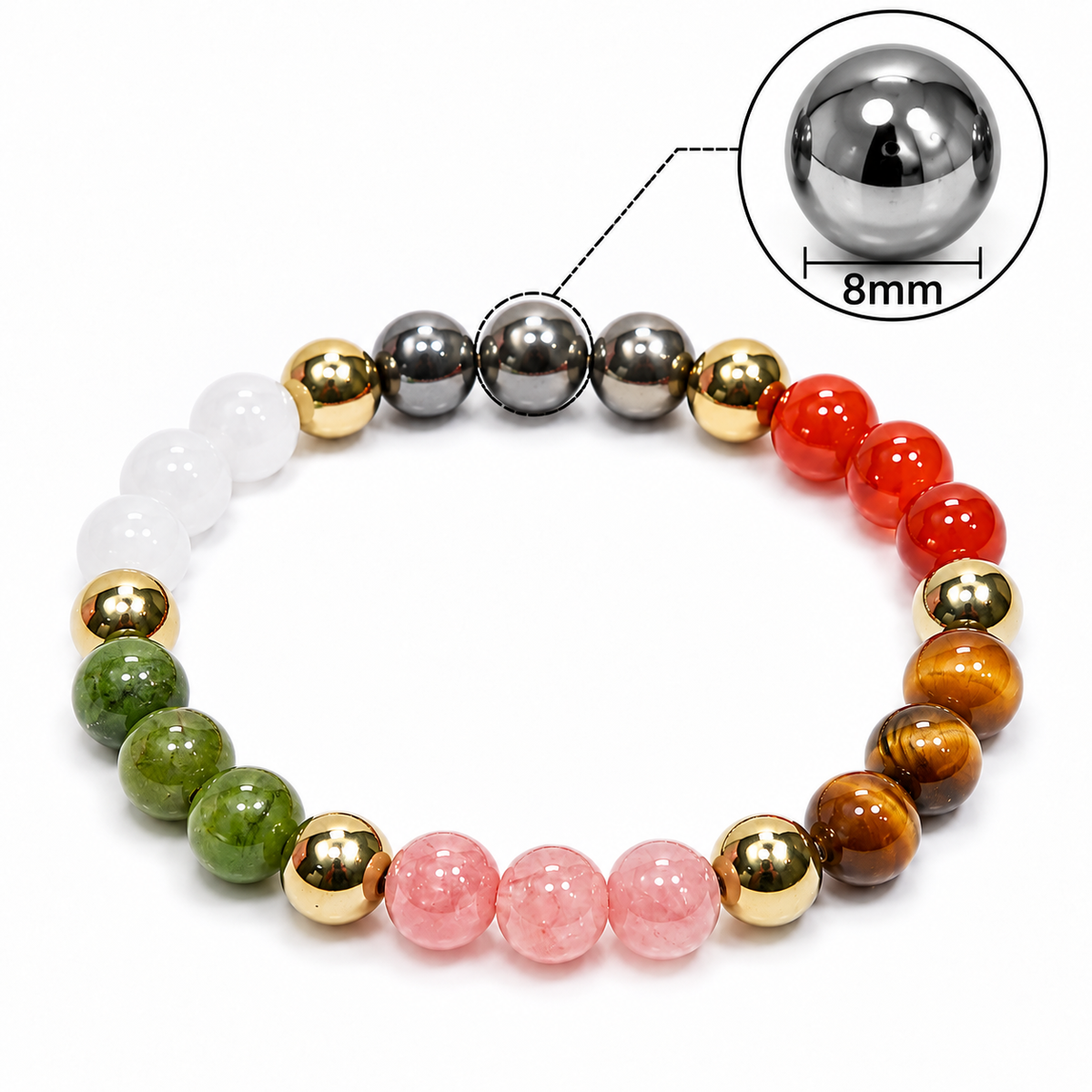 Natural Dhan Vardhi Bracelet 8 MM