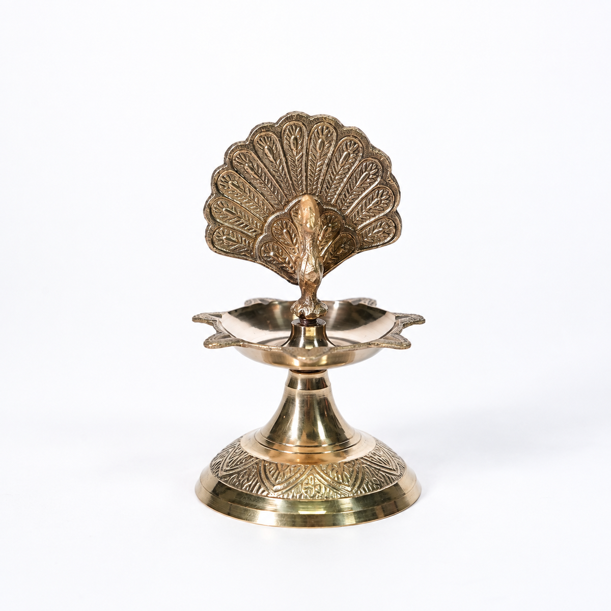 Peacock Diya With 1 Step