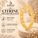 Citrine Pyramid Bracelet