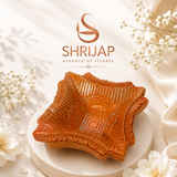 Temple Square Terracotta Diya – Classic