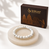 Natural White Howlite Bracelet – 8 MM