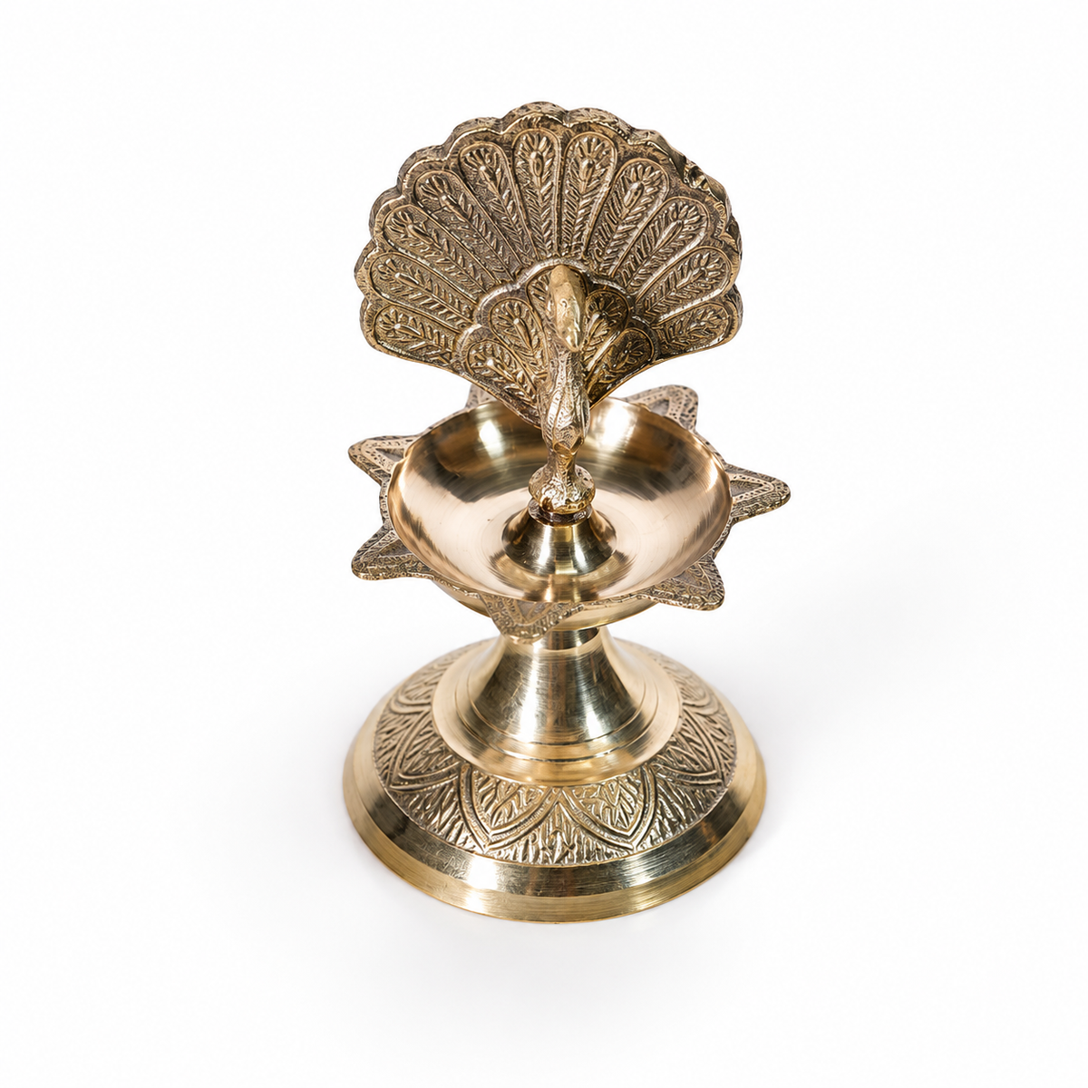 Peacock Diya With 1 Step