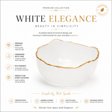 Selenite Bowl – Scalloped Gold Rim