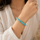 Natural Turquoise Firoza Bracelet – 8 MM