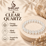 Natural Clear Quartz Bracelet – 6 MM