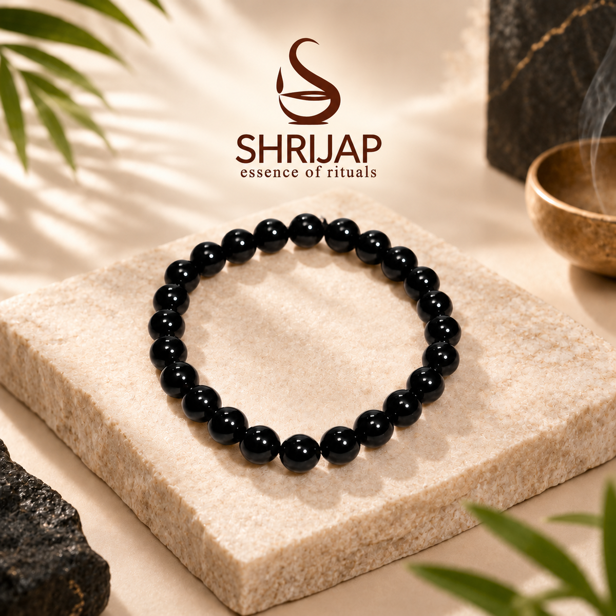 Natural Black Tourmaline Protection Bracelet – 8 MM